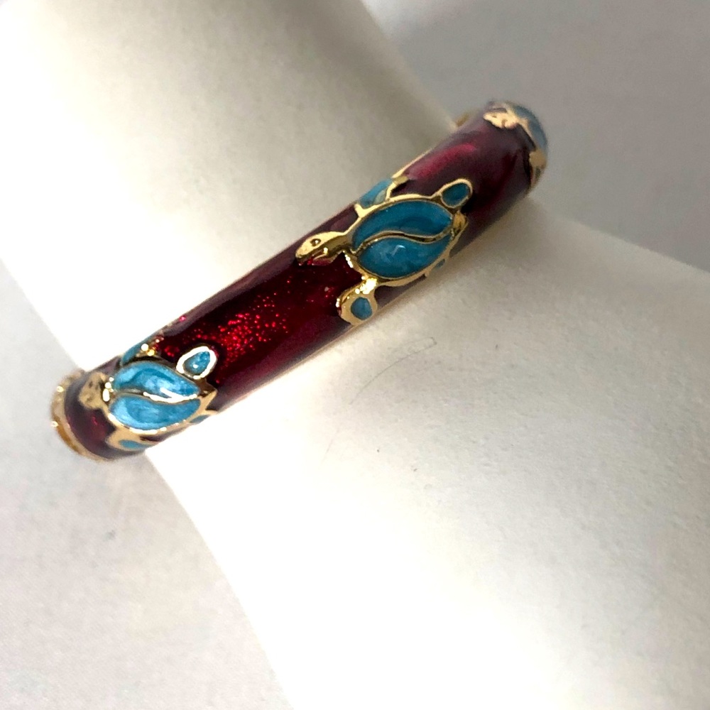 Vintage Jiu Long Xing Cloisonné Bracelet